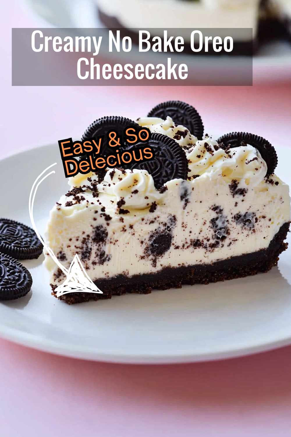 This creamy no-bake Oreo cheesecake is packed with Oreo chunks in every bite, from its crunchy crust to its luscious filling. A treat for Oreo lovers everywhere!