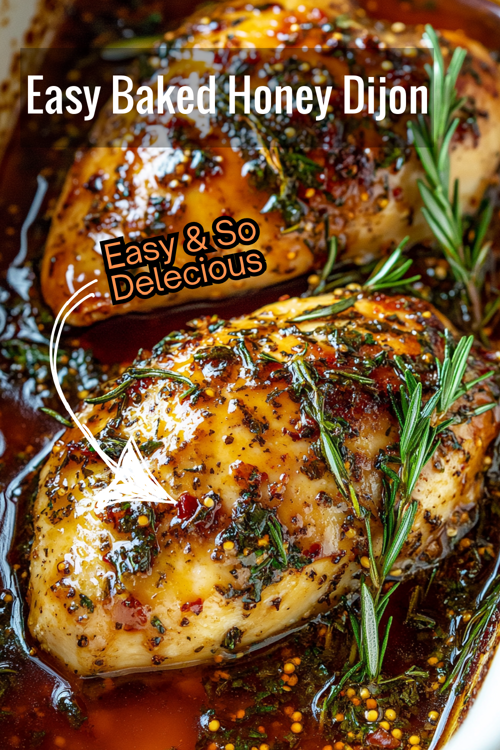 Oven-baked to a golden brown, this chicken recipe features a savory blend of honey, Dijon mustard, garlic, and soy sauce for a balanced, tangy bite.