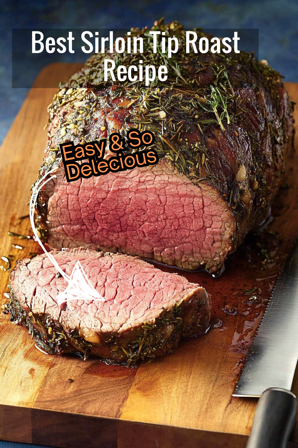 Discover the secret to a perfectly roasted sirloin tip, coated in a herb crust of thyme, rosemary, and parsley. This easy recipe promises juicy, tender meat with a crisp, flavorful exterior.