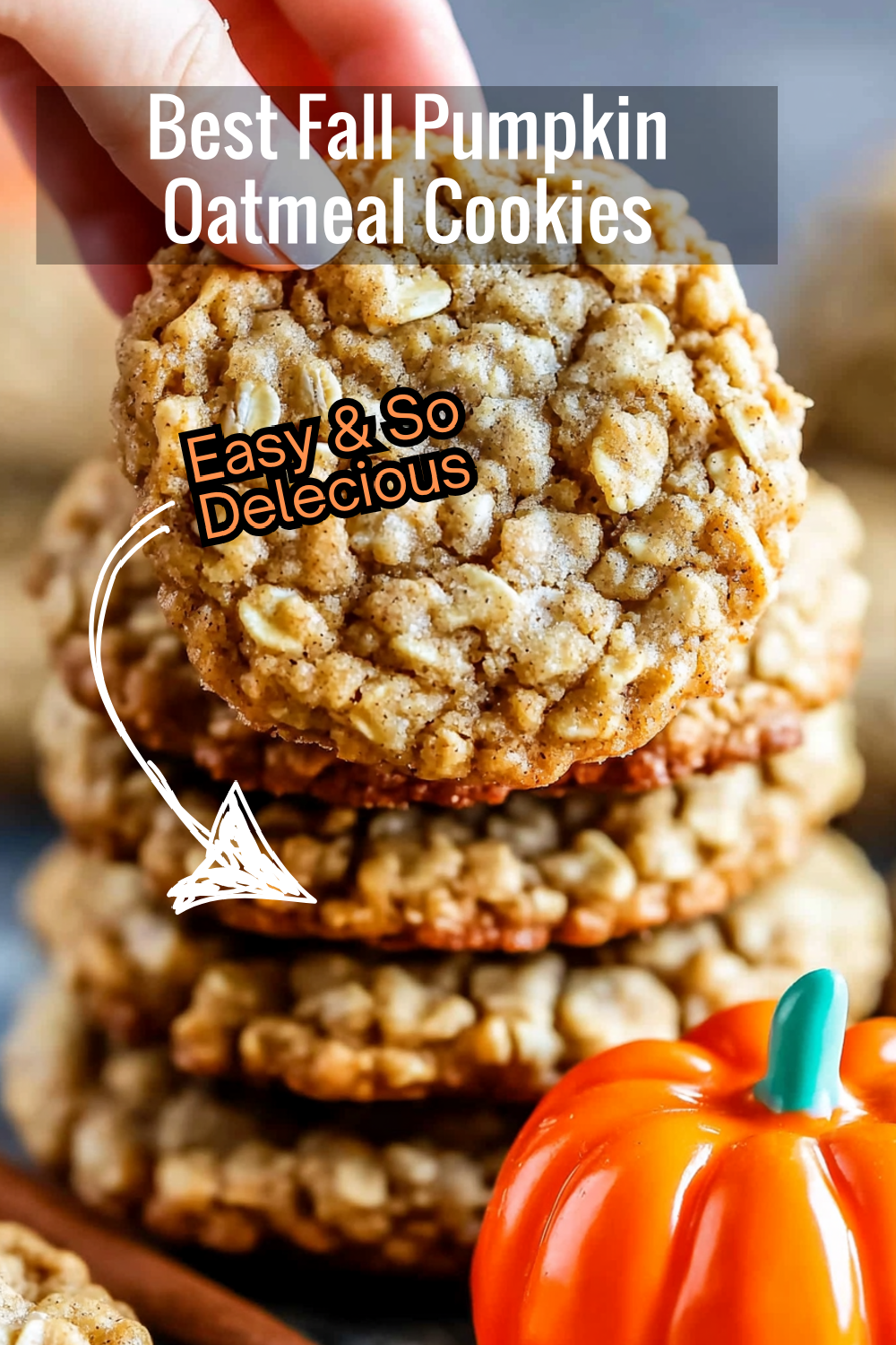 Bake the best fall pumpkin oatmeal cookies this season! These chewy treats are loaded with warm spices and crispy edges that balance their soft center.