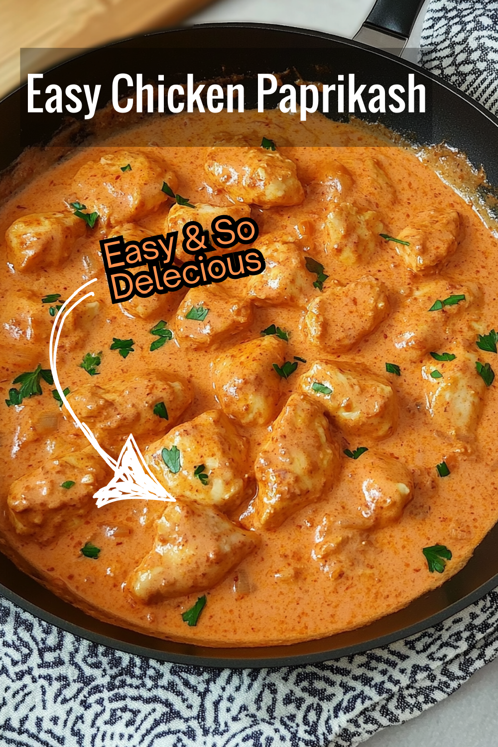 Cozy up with this easy Chicken Paprikash! With tender chicken and a paprika-spiced sauce, this dish brings warmth and flavor to any weeknight dinner.