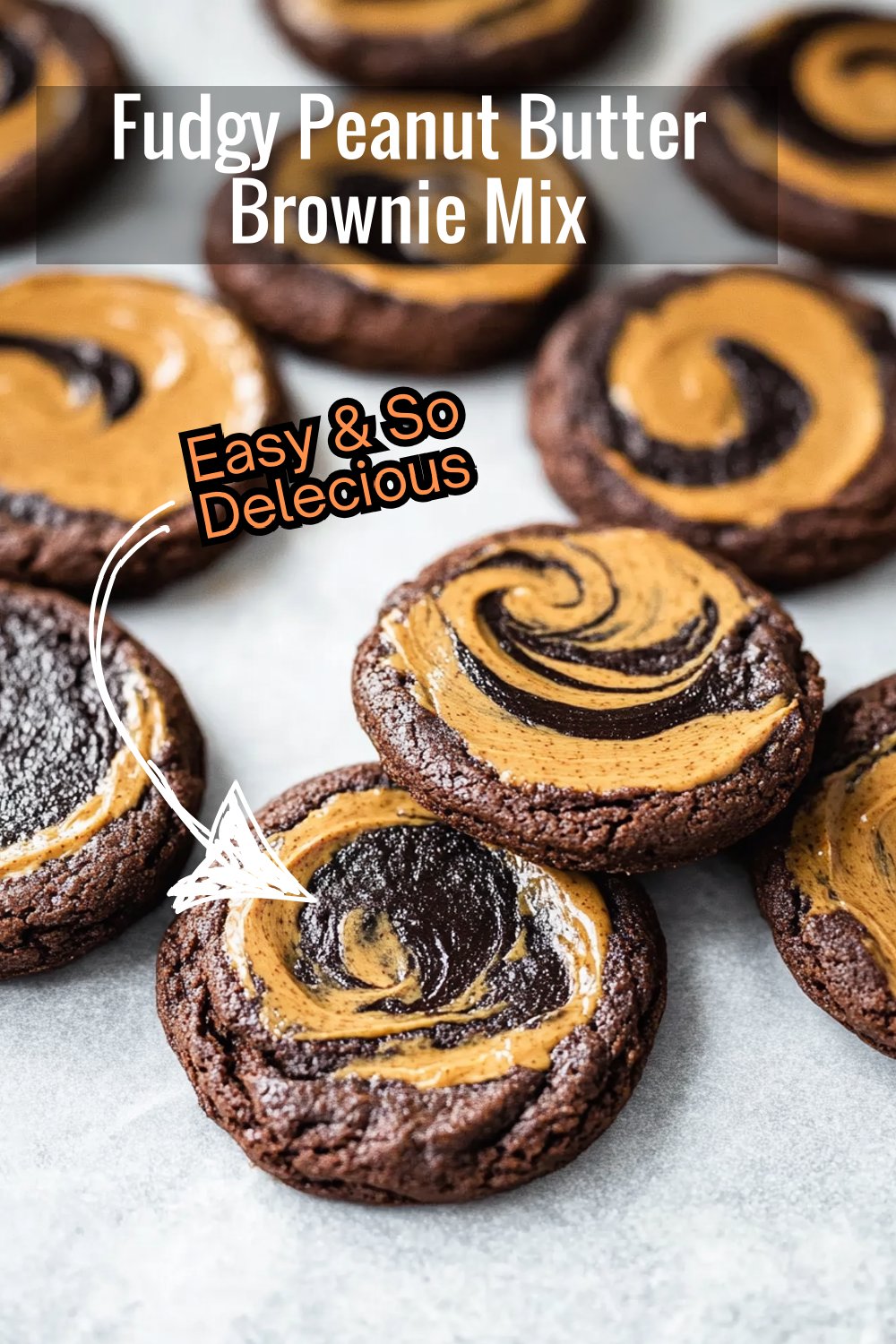 This fudgy peanut butter brownie swirl cookie recipe is a chocolate lover's dream, with creamy peanut butter swirls that add a perfect touch.