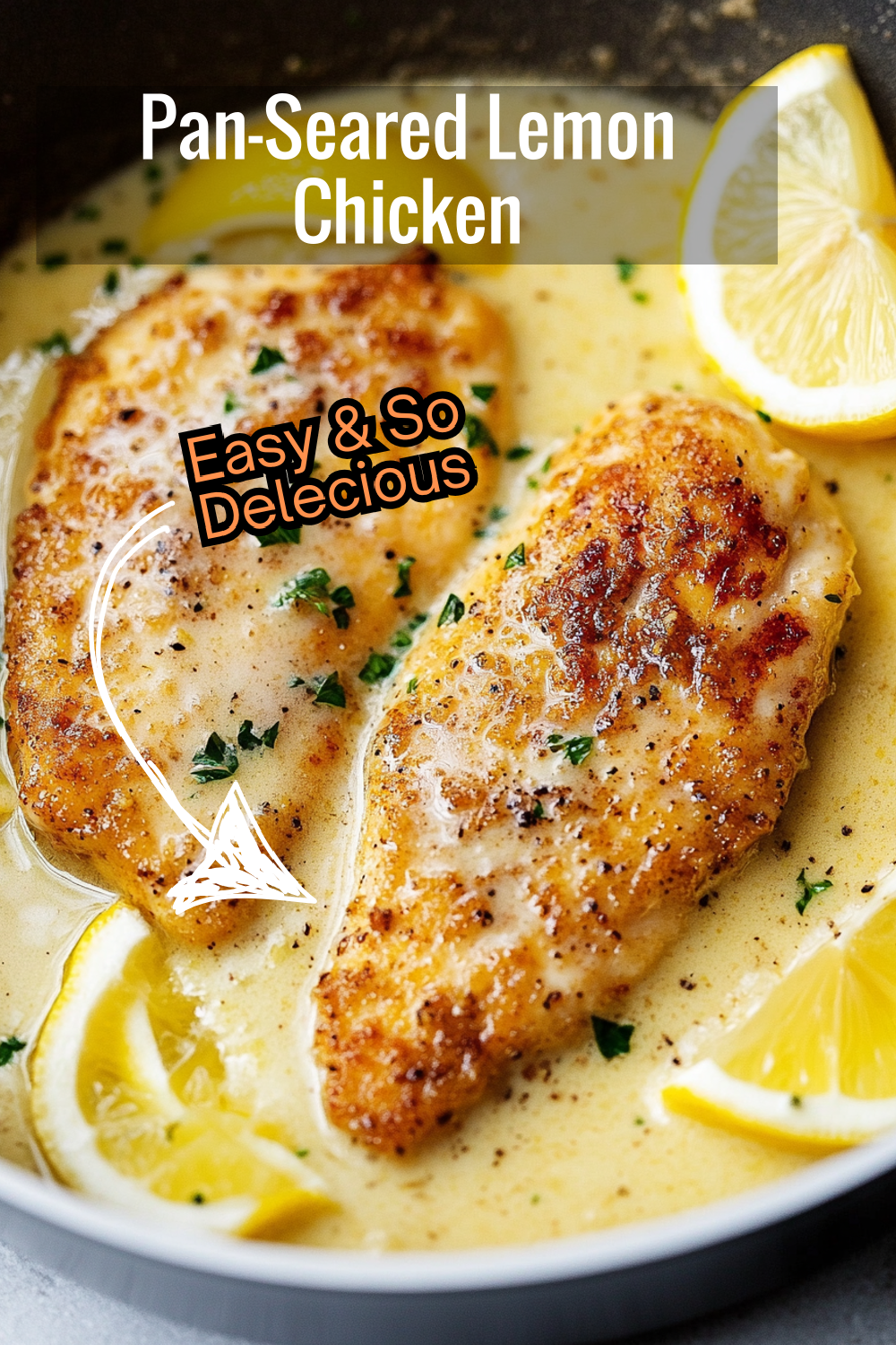 Achieve pan-seared perfection with this lemon chicken recipe. Crispy outside, juicy inside, and coated in a luscious lemon sauce!