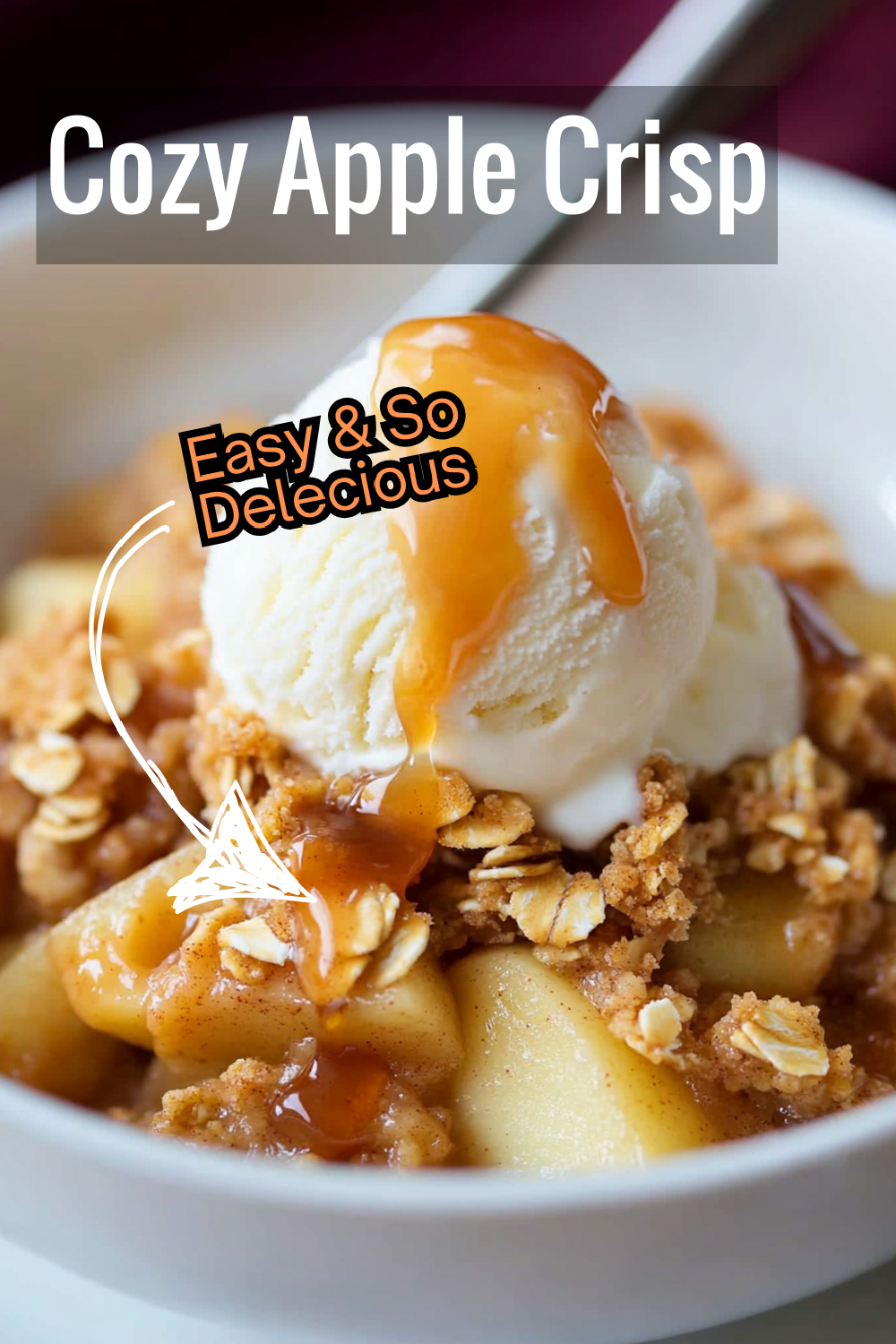 Curl up with a cozy serving of apple crisp, where tender apples and a buttery oat topping create a dessert worth savoring.